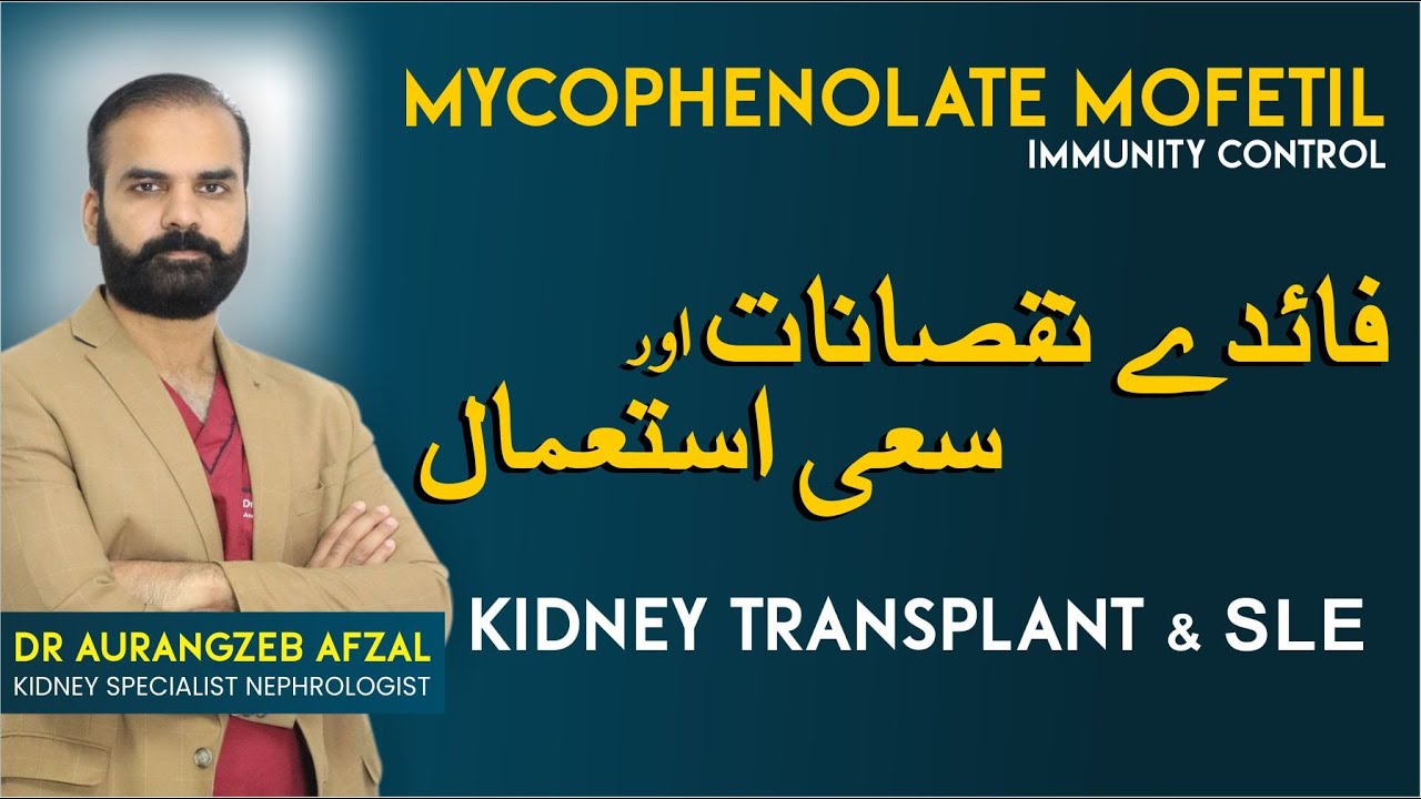 SLE | Kidney Transplant | Mycophenolate Mofetil | Immunity Control Medicine in Urdu | Side Effects