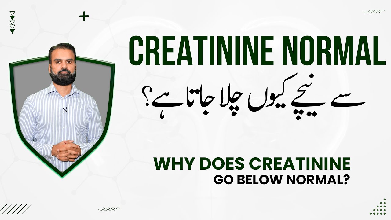 Creatinine Normal Sa Niche Jana Ki Wajohat | Causes of Low Creatinine in Urdu/Hindi