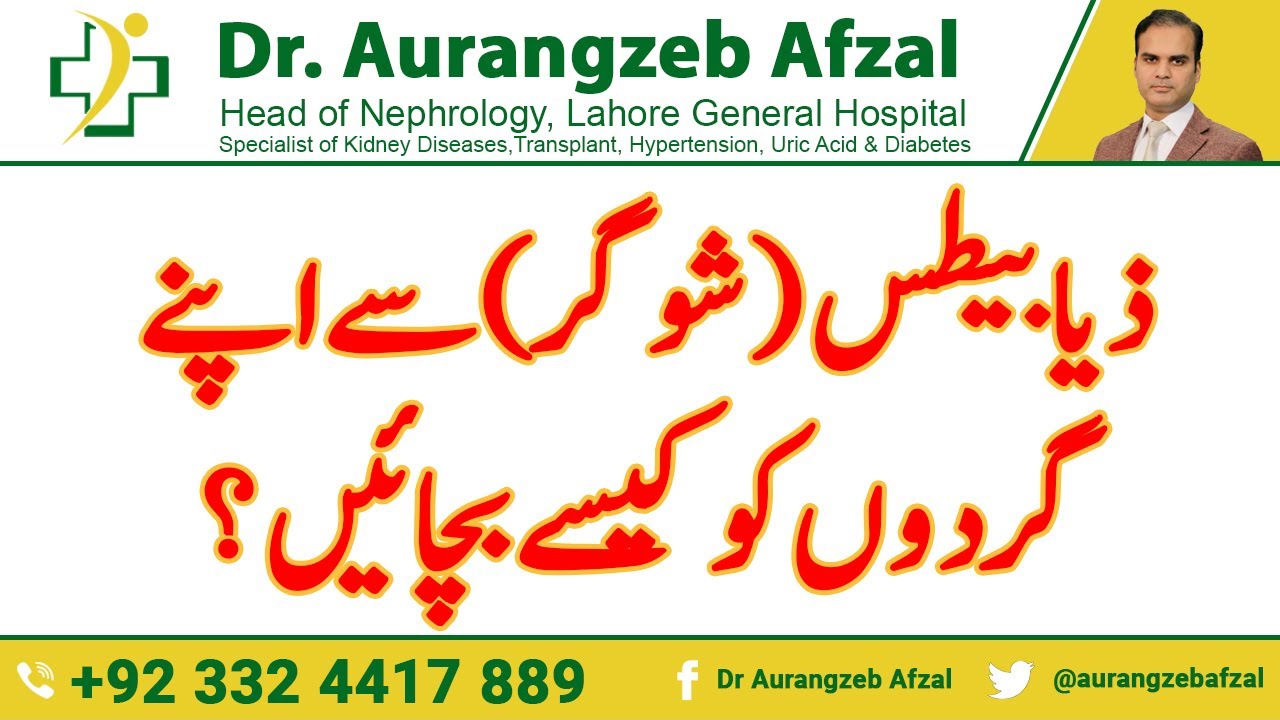 Diabetes | Sugar | How to save your Kidneys from Diabetes/Sugar in Urdu/Hindi